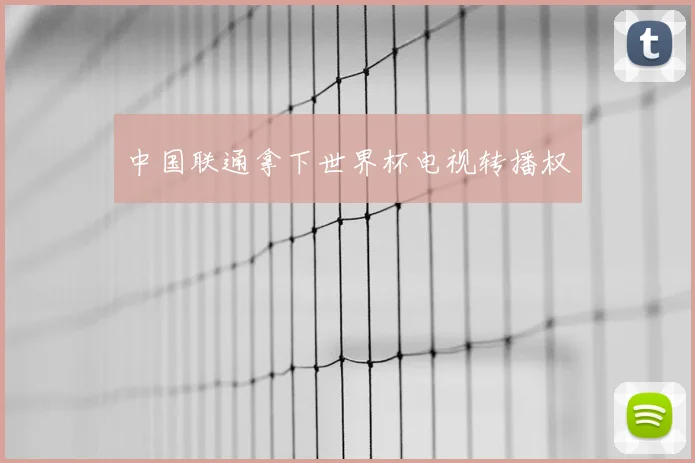 中国联通拿下世界杯电视转播权